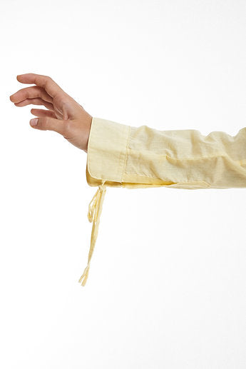 Premium organic cotton String Blouse / Lemon yellow