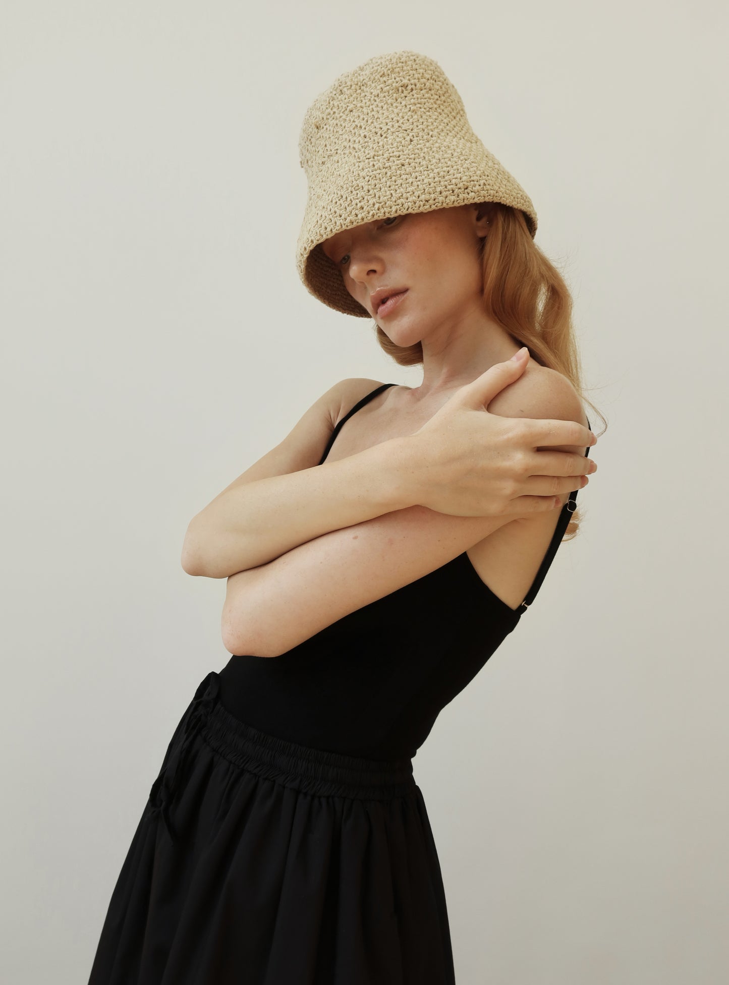 “Leah” bucket crochet hat