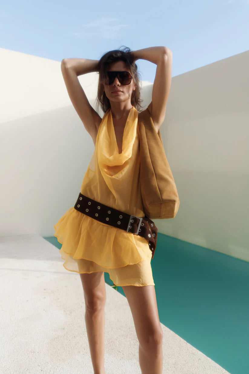 Silk mini dress