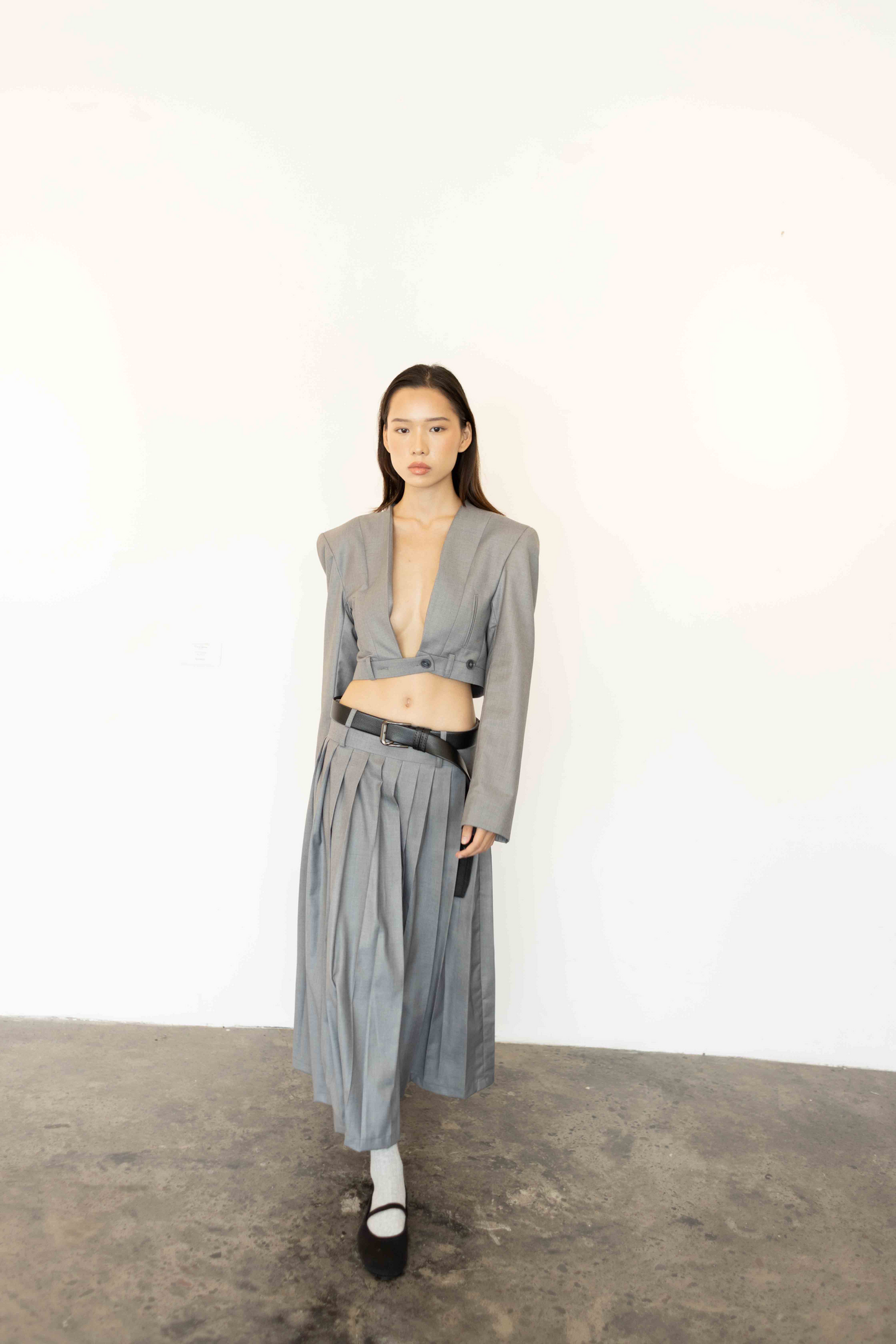 Short gray jacket