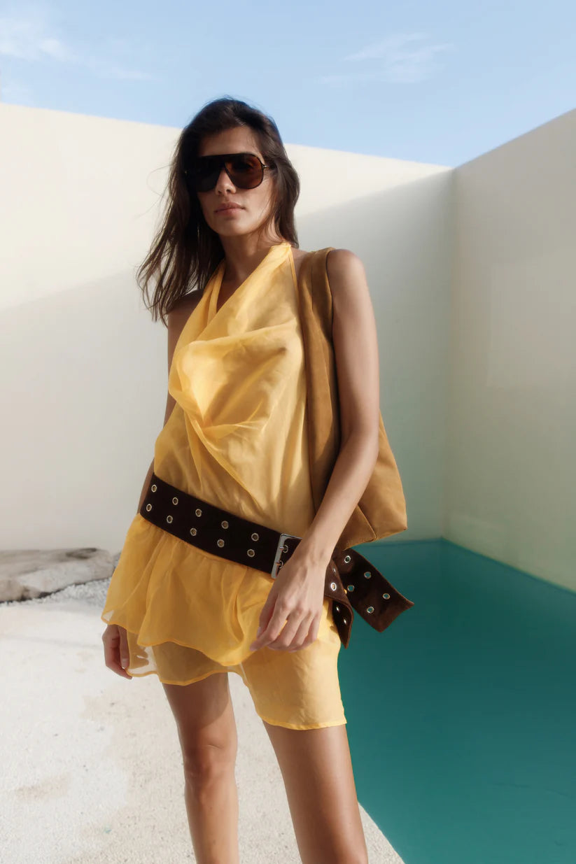 Silk mini dress