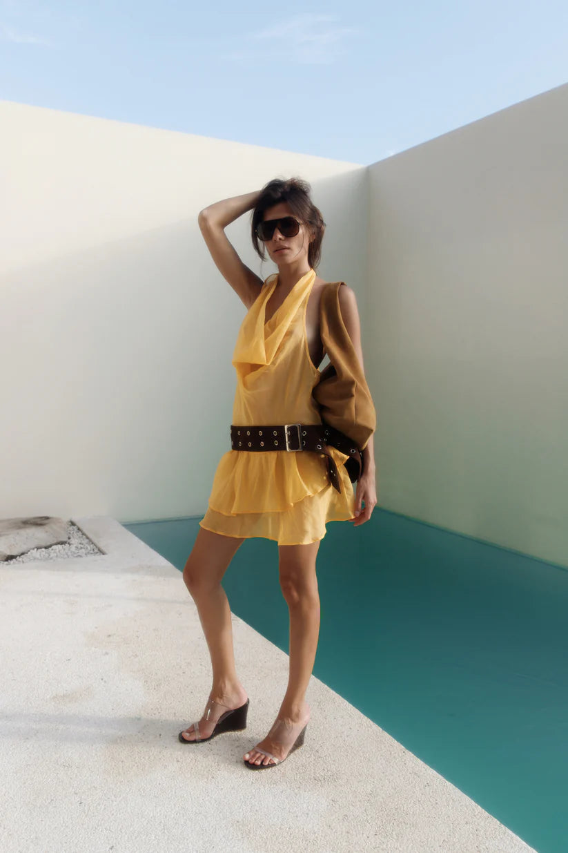Silk mini dress