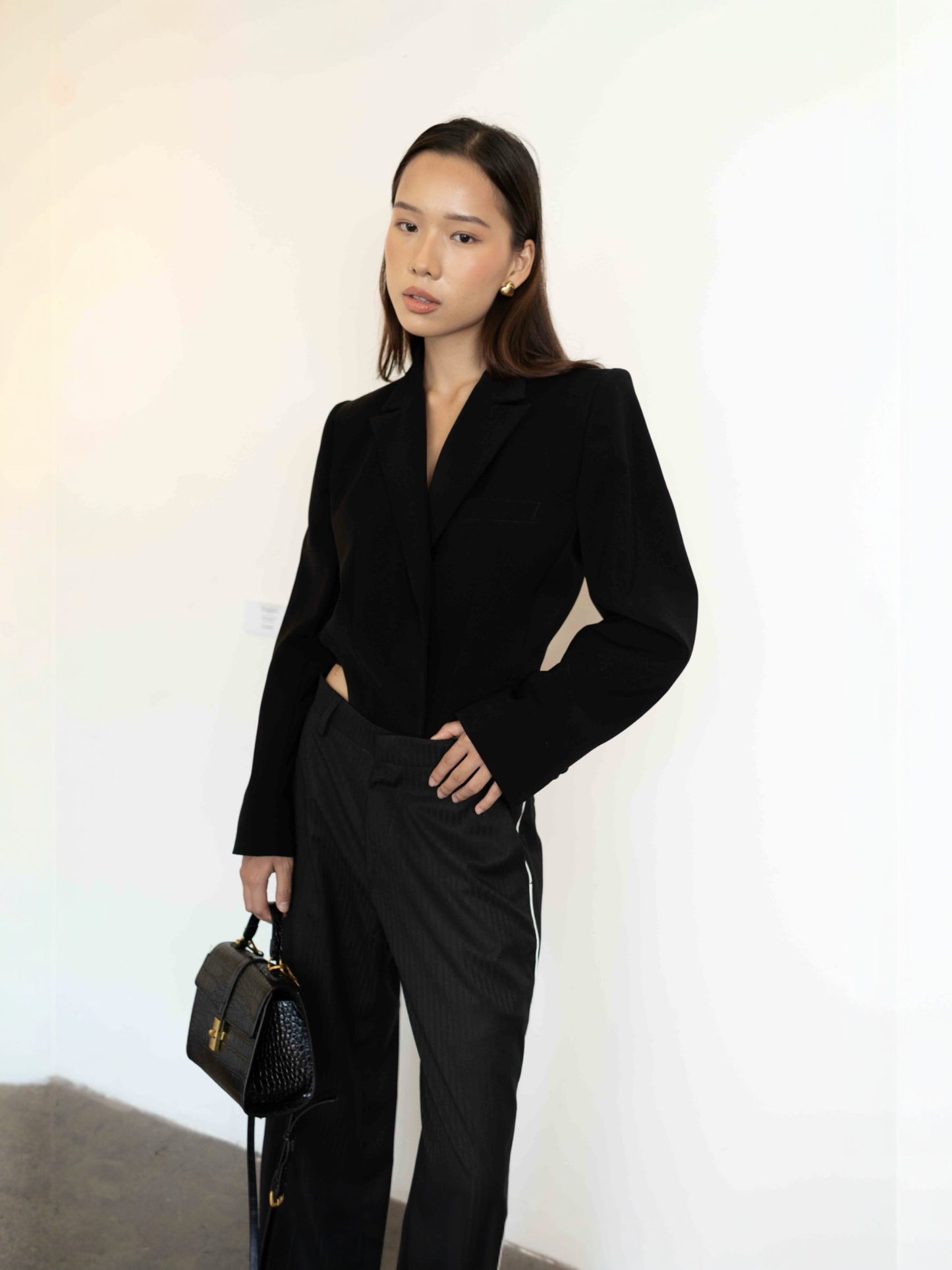 Black Jacket open back