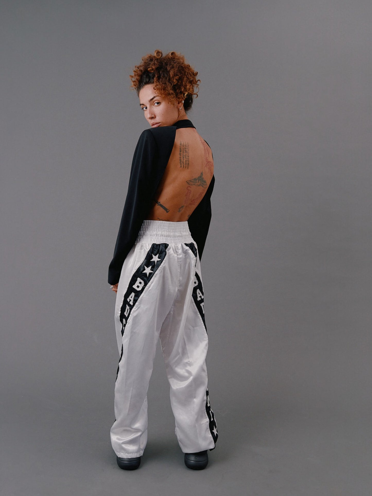 Black Jacket open back
