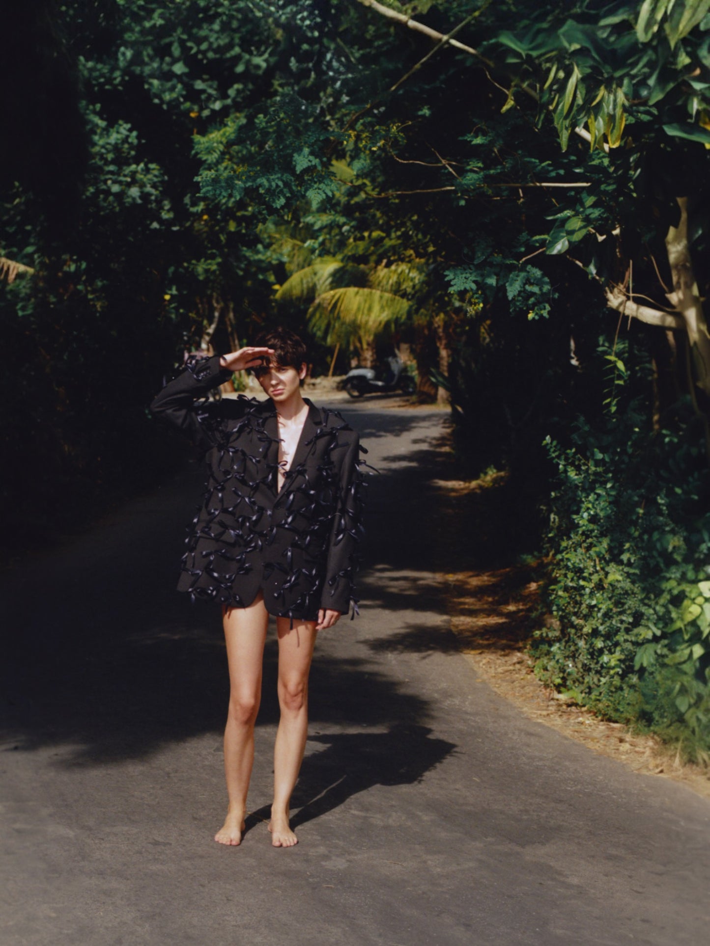 Black jacket small bows - BURO