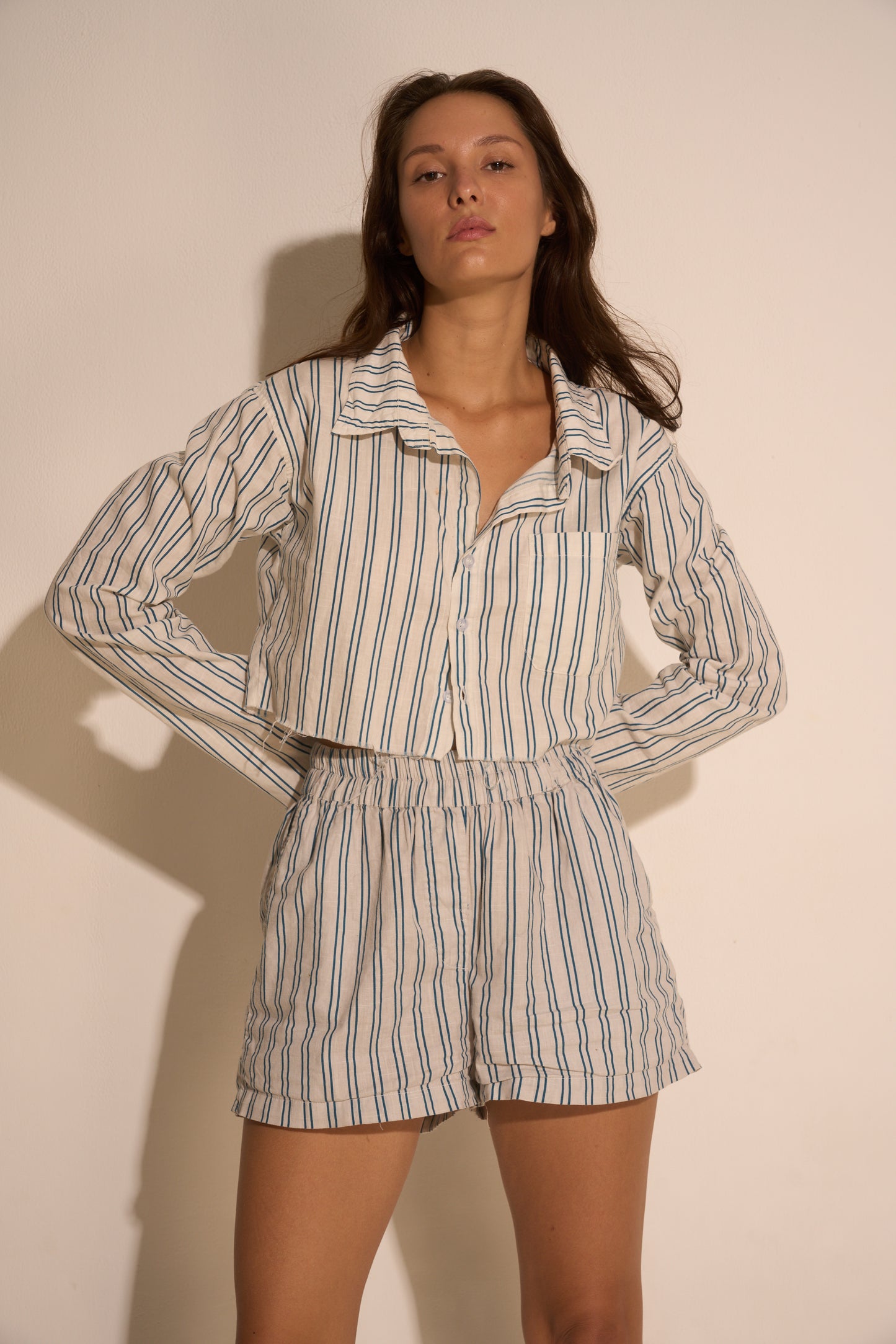 Stripe set/ Mix linen&cotton - BURO