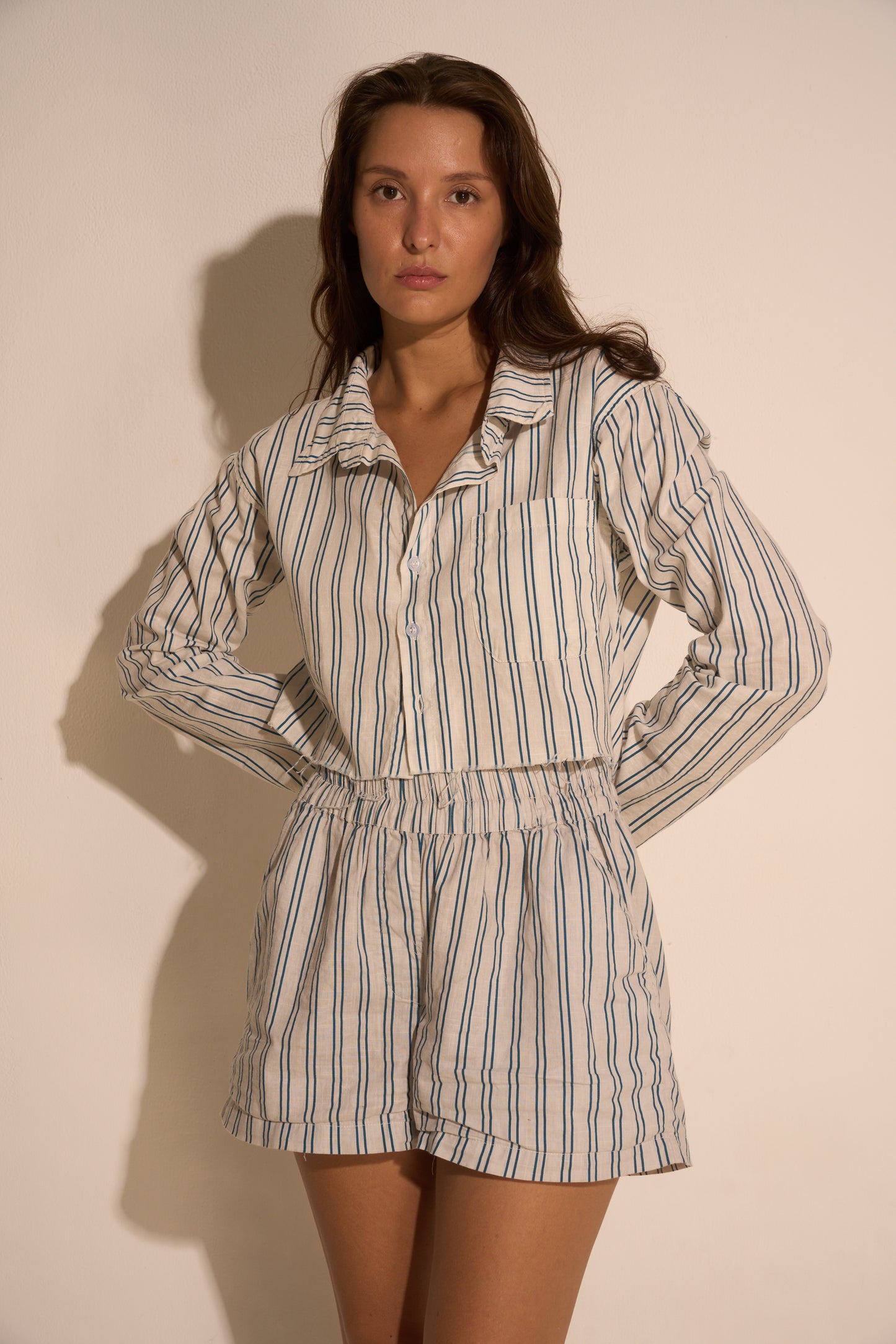 Stripe set/ Mix linen&cotton - BURO