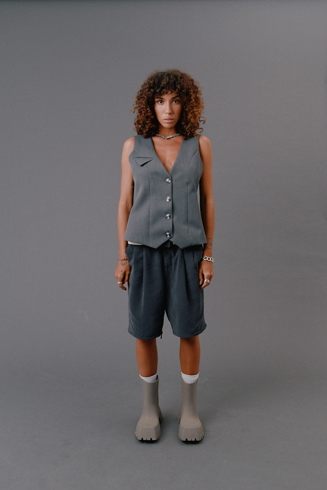 Grey vest
