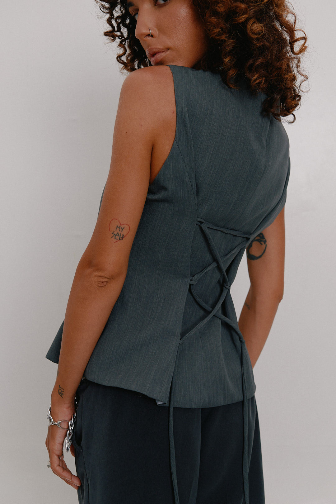 Grey vest
