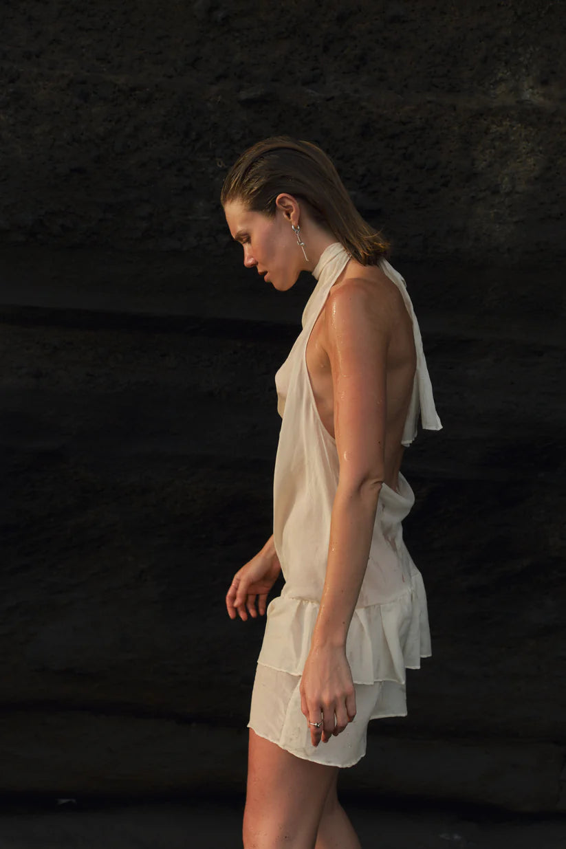 Silk mini dress
