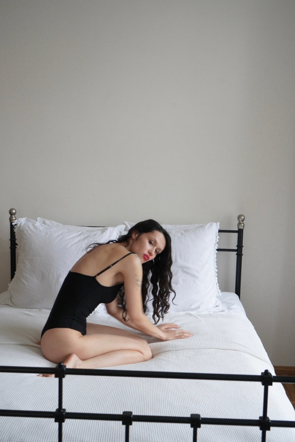 “Nika” raw edges bodysuit