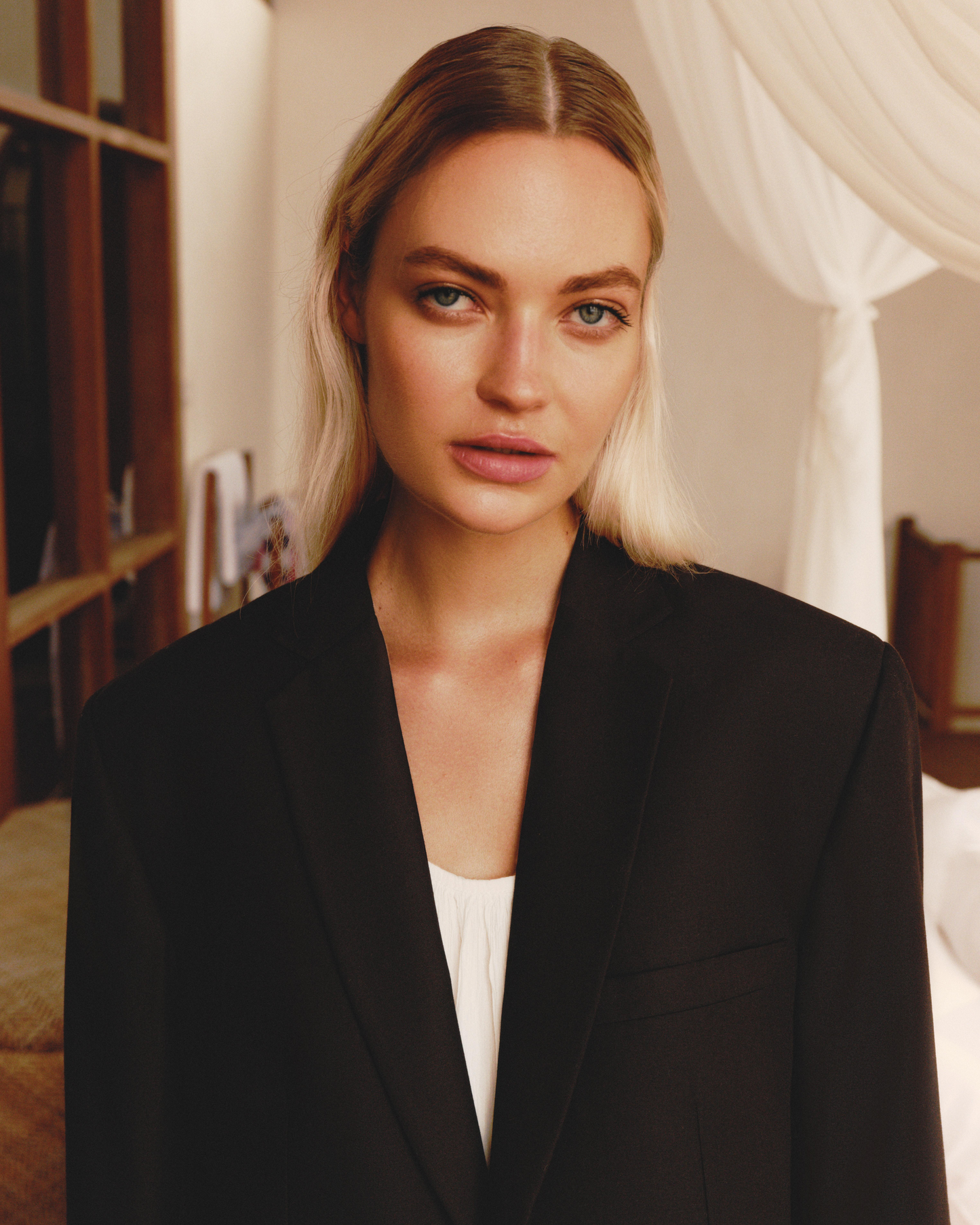 Black jacket with a heart on the back