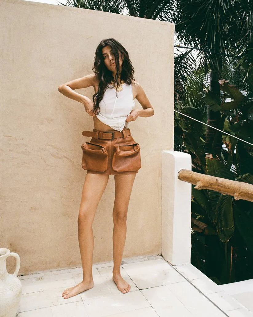 Leather skirt