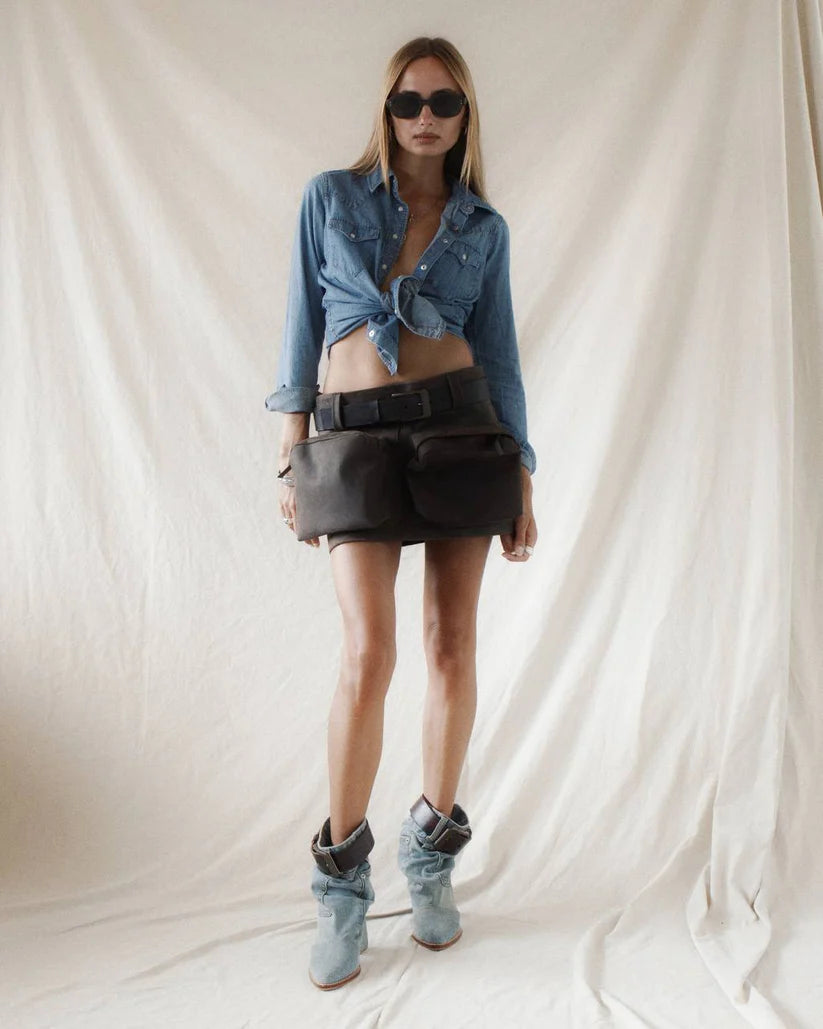 Leather skirt