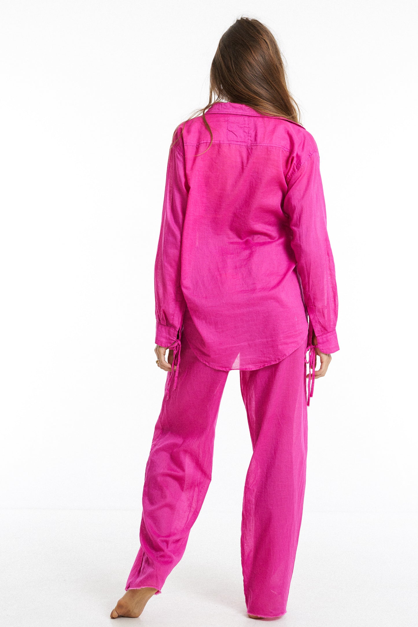 String Blouse / Dragonfruit organic cotton - BURO