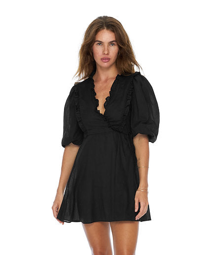 Azumi black dress / organic cotton