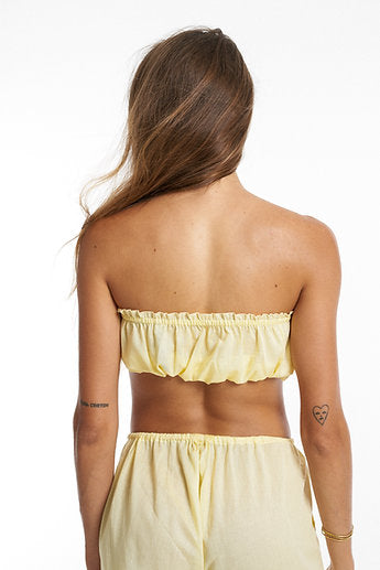 Premium organic cotton Long Pants / Lemon yellow
