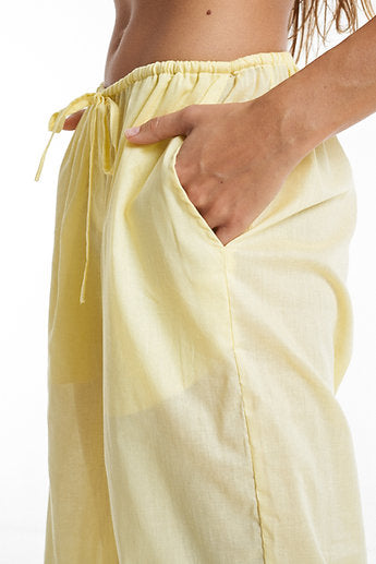 Premium organic cotton Long Pants / Lemon yellow