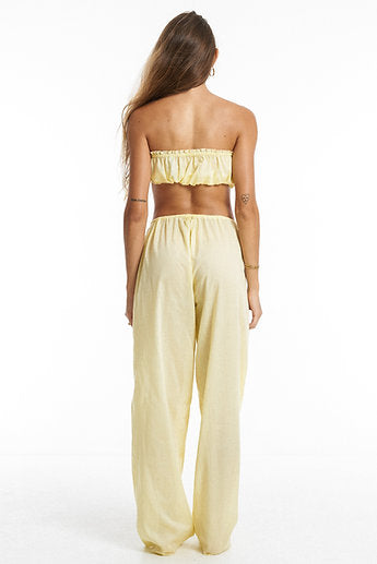Premium organic cotton Long Pants / Lemon yellow