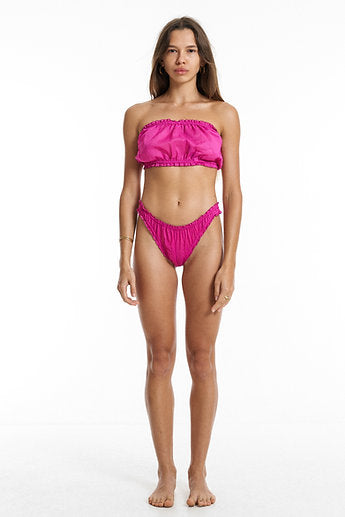 Premium organic cotton Elastic Top / Dragonfruit pink