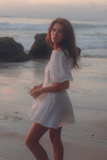 Azumi white dress / organic cotton
