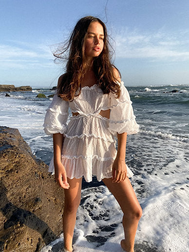Brigitte white dress / organic cotton