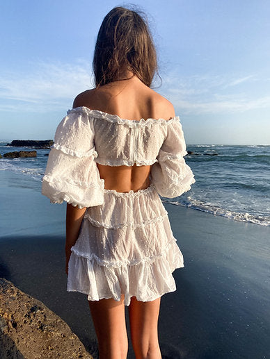 Brigitte white dress / organic cotton