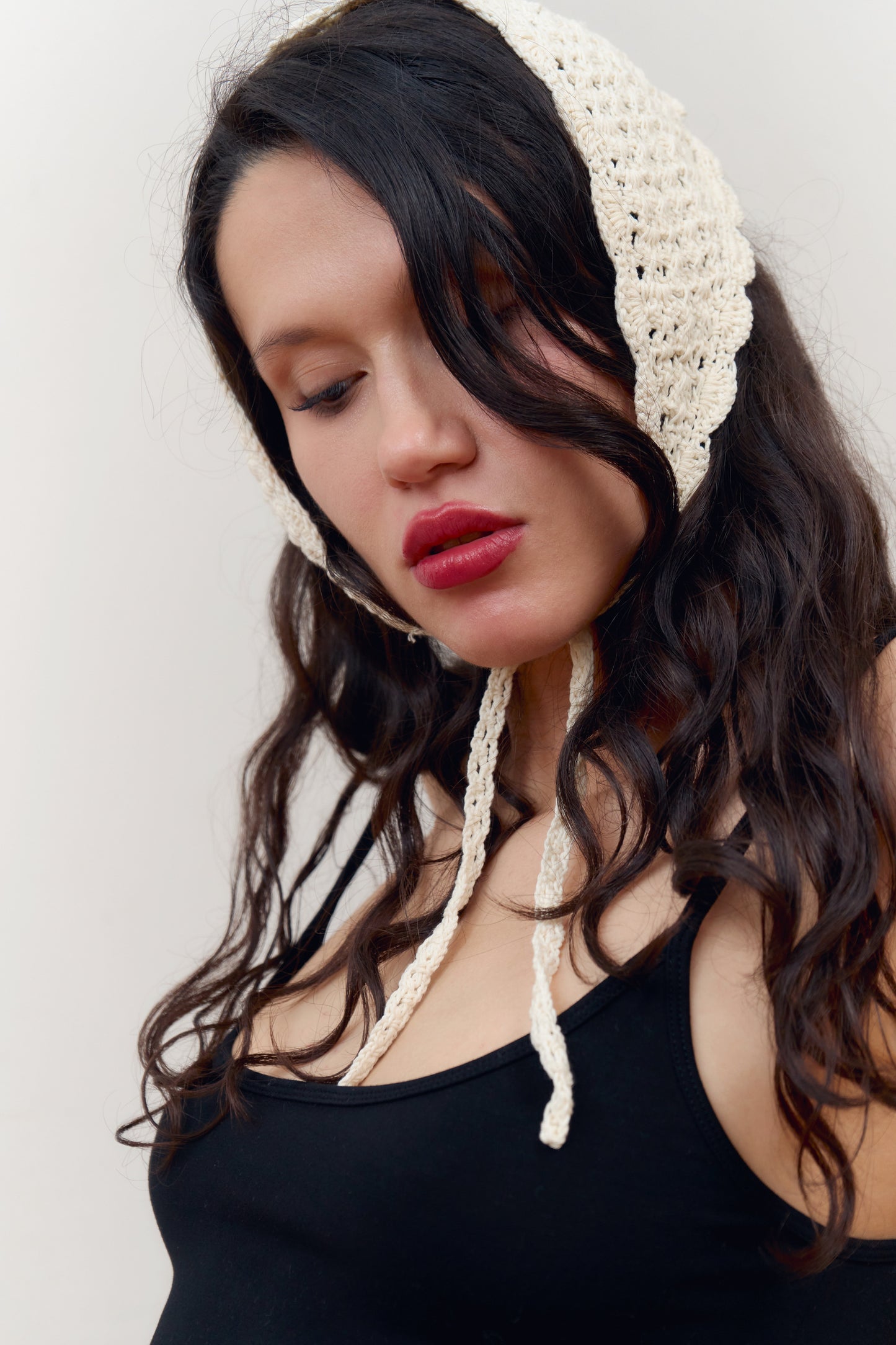 “Alba” crochet bandana