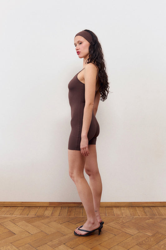 “Otto” raw edges bodysuit (chc)