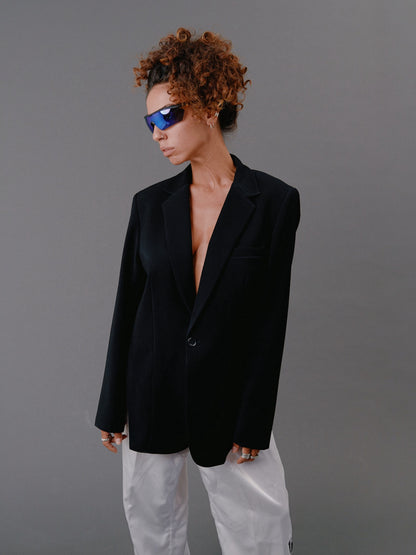 Black Jacket open back