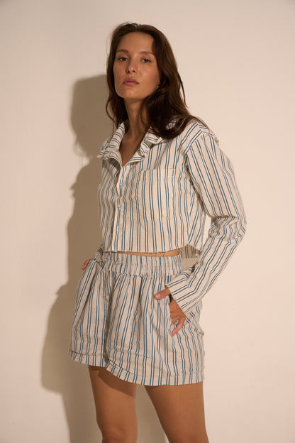 Stripe set/ Mix linen&cotton - BURO