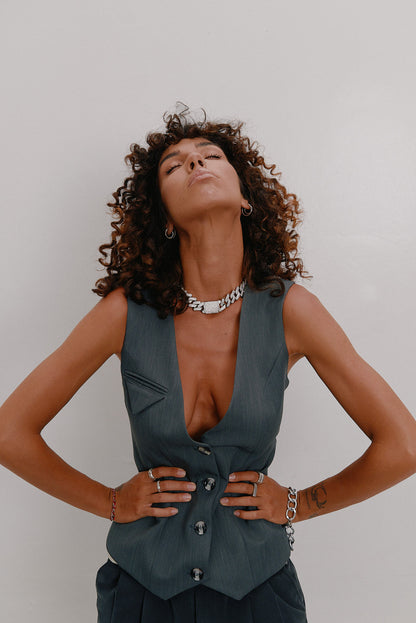 Grey vest