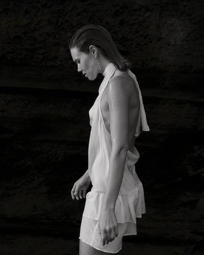 Silk mini dress