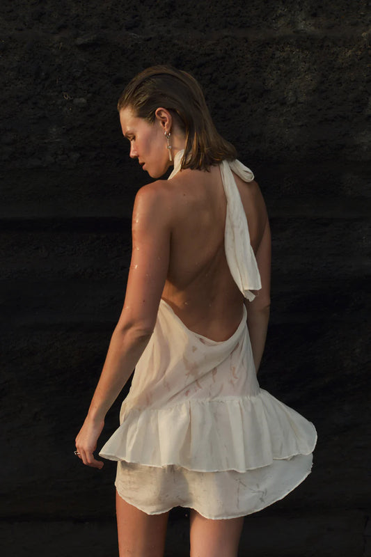 Silk mini dress