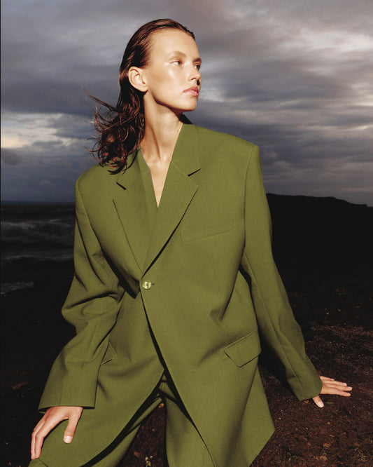 Olive suit