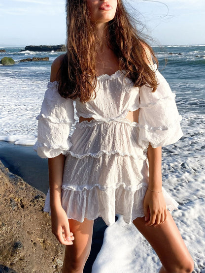 Brigitte white dress / organic cotton