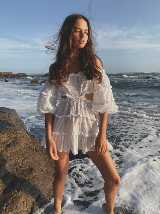 Brigitte white dress / organic cotton
