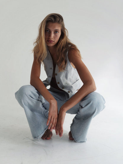 Denim vest