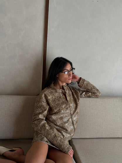 snake print jacket