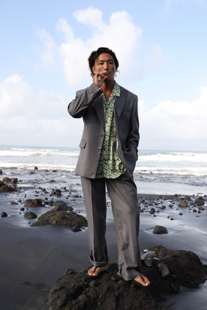 Gray suit