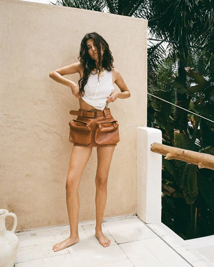 Leather skirt