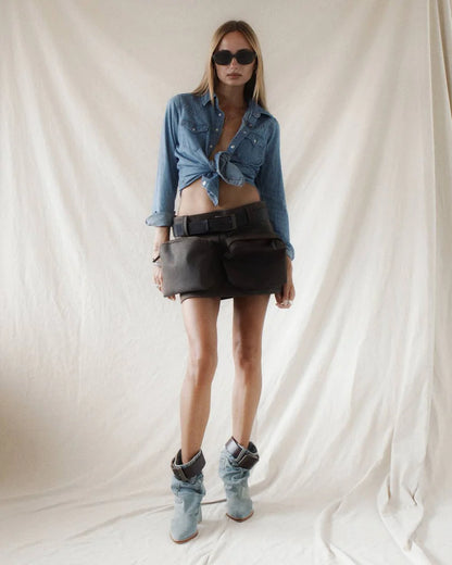 Leather skirt