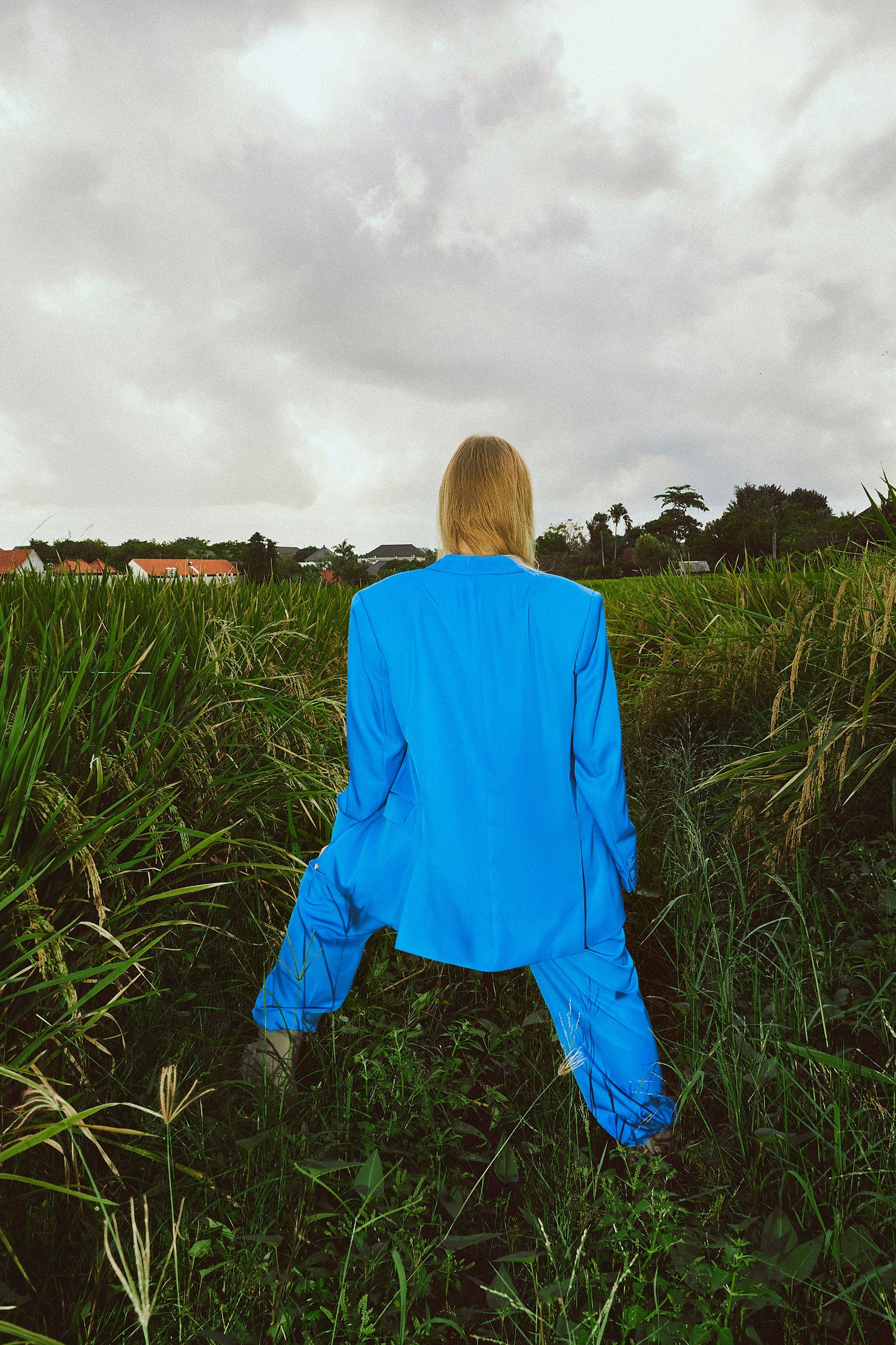 Blue suit