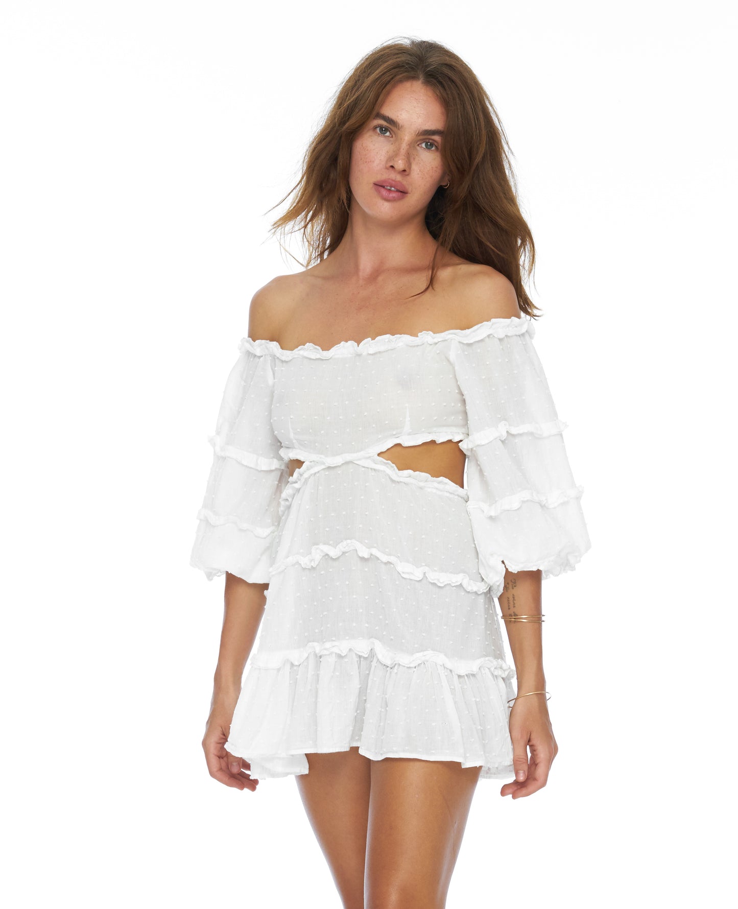Brigitte white dress / organic cotton