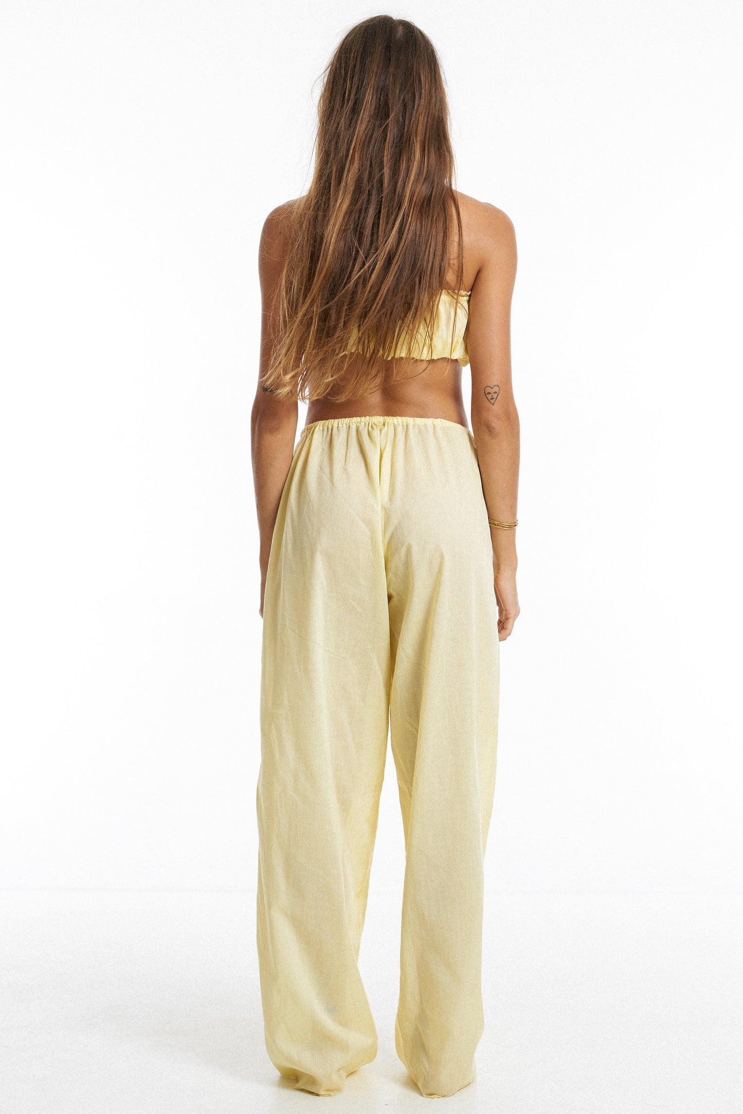 Premium organic cotton Elastic top / Lemon yellow - BURO