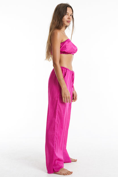 Premium organic cotton Elastic Top / Dragonfruit pink - BURO