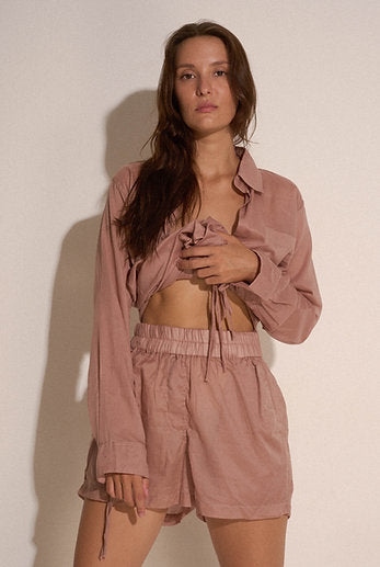 Dusty rose boxer shorts / Organic cotton