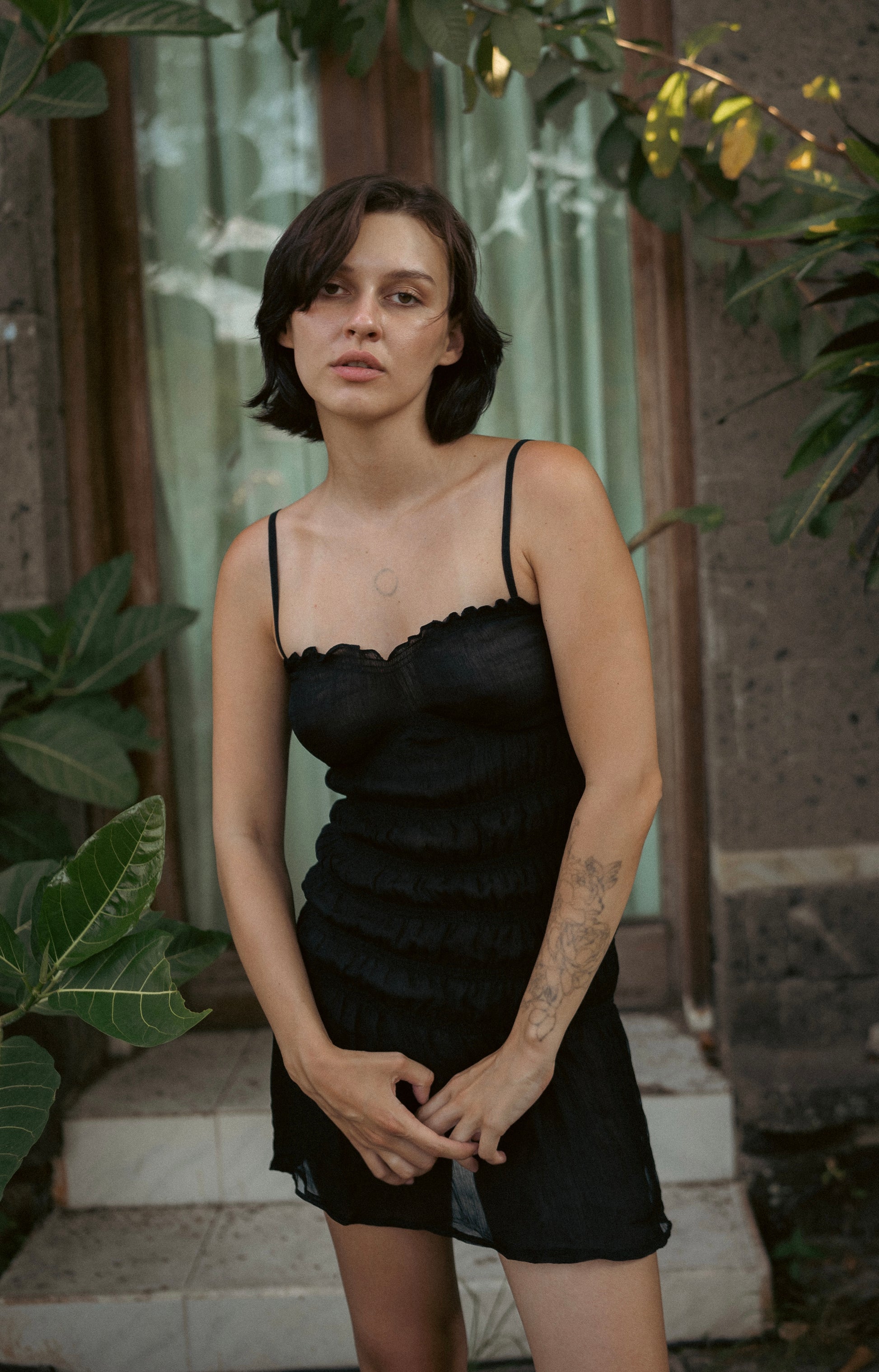 the jane mini dress in black Jane Mini Dress Black