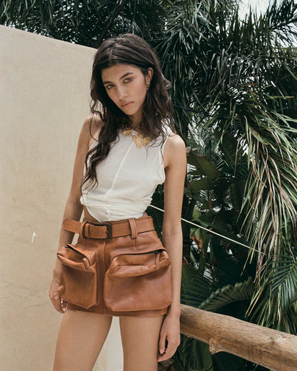 Leather skirt